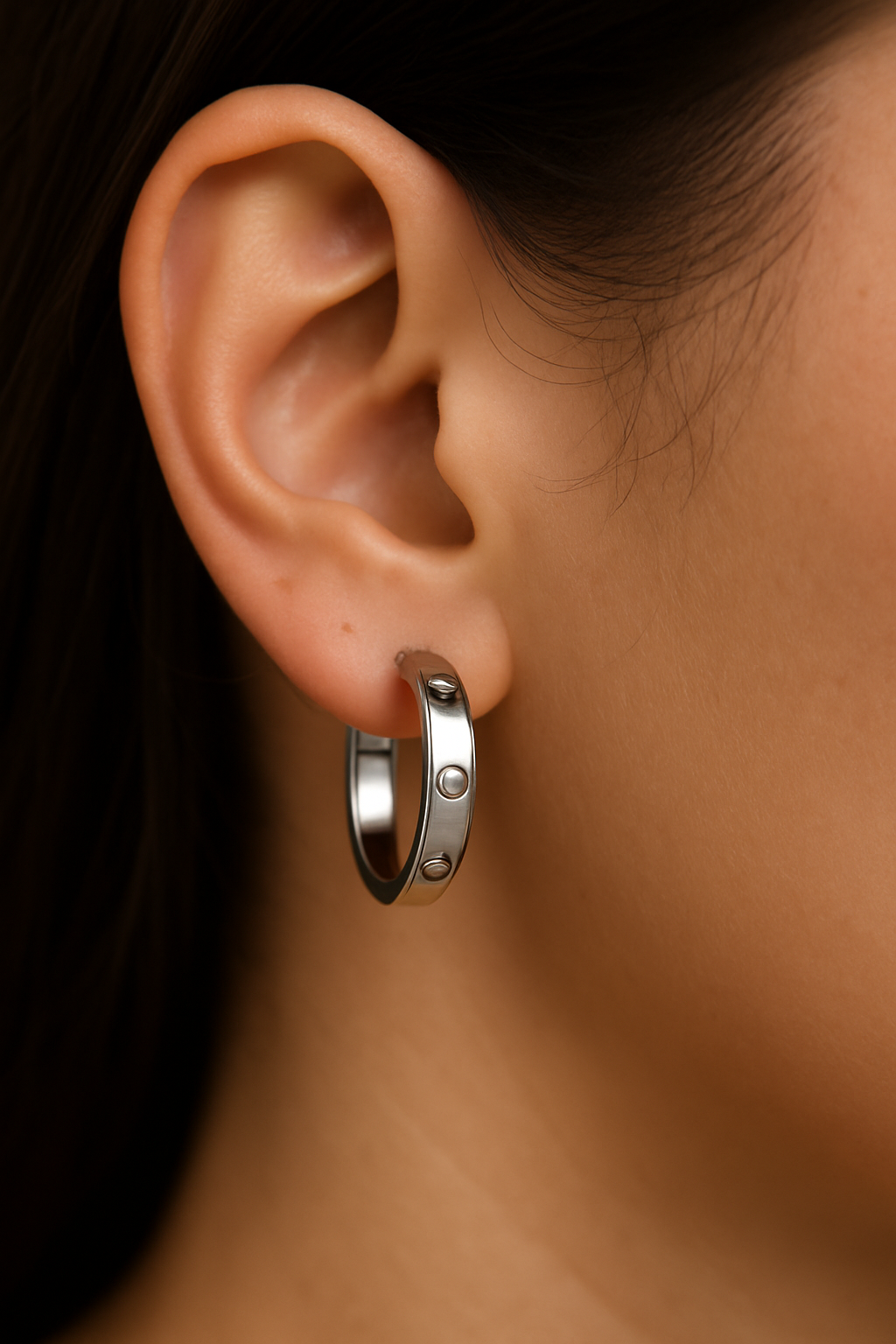 Halo Hoop Earring