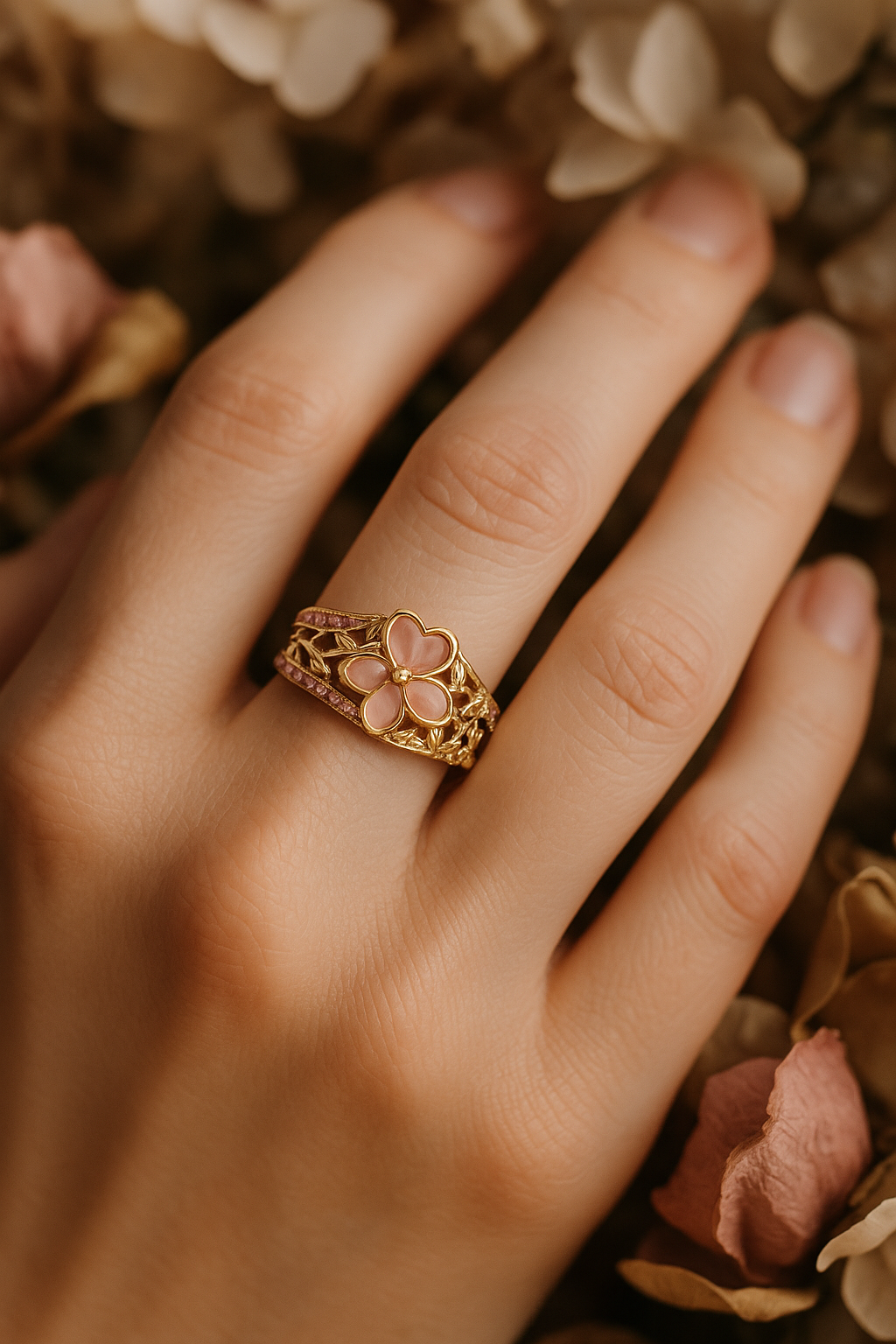 Blush Aura Ring