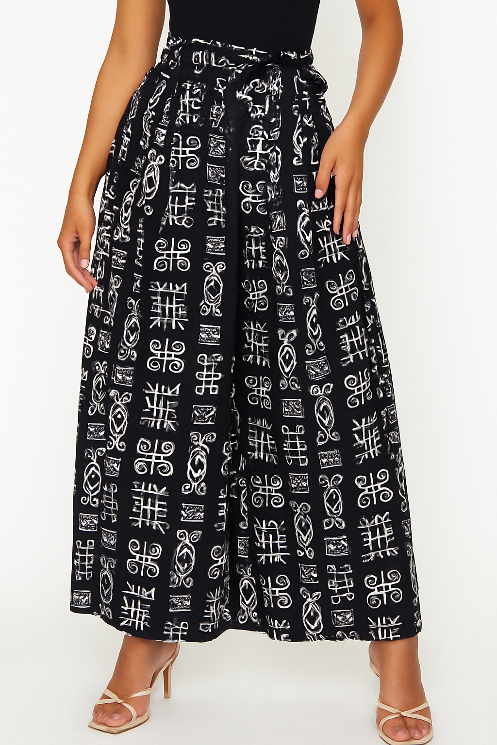 Echo Print Skirt