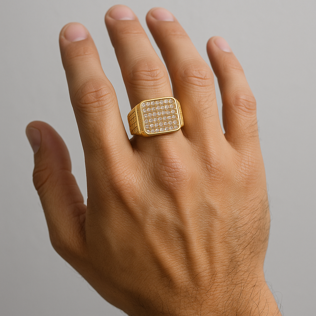 Men's Sterling Gold Ring